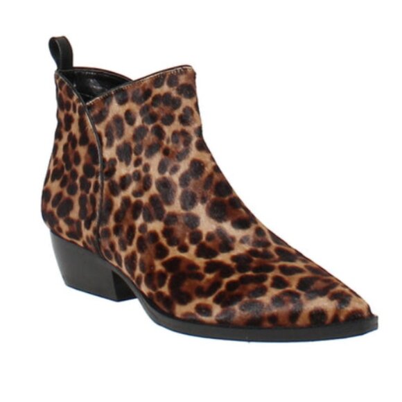 Marc Fisher Obrraly Pointy Toe Booty Leopard Print 6.5M - Picture 1 of 10